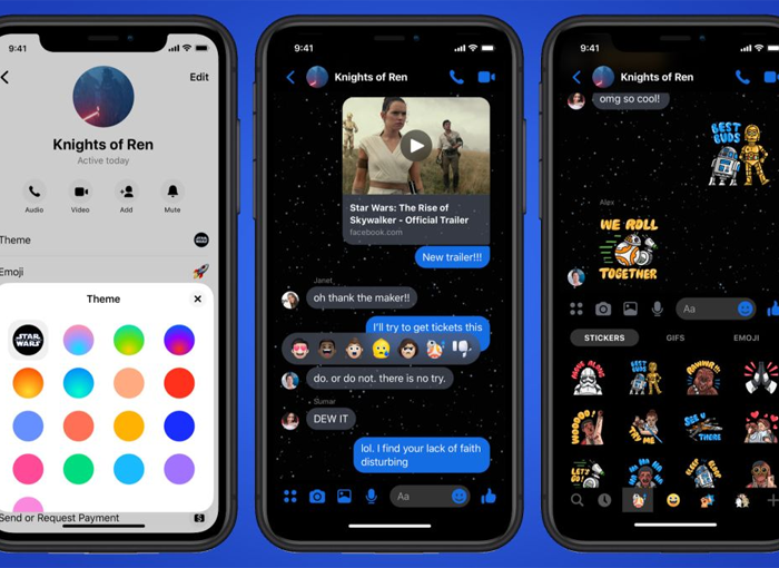 Cómo instalar el tema Star Wars en Facebook Messenger